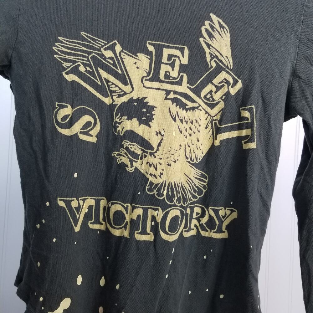 Chaser Sweet Victory Shirttail Top Green Small - Picture 5 of 7